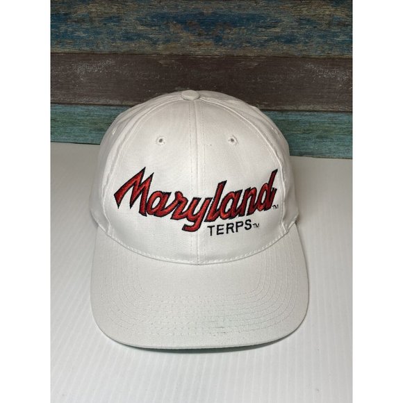 Vintage 90’s Maryland Terrapins Sports Specialties Script Snapback Hat Cap TERPS - Picture 1 of 11